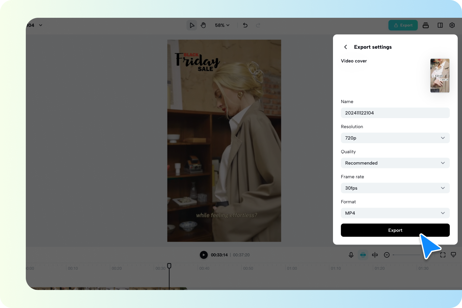 Перегляньте та експортуйте своє відео.